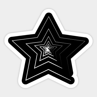 Minimalist Infinite Stars Sticker